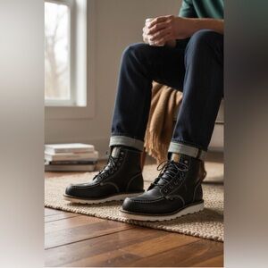 Carhartt Men's Waterproof 6" Moc Toe Wedge Boots Size 9